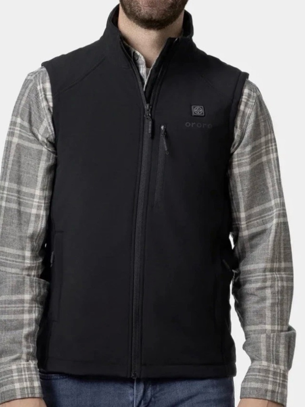 Black Men's Softshell Vest by Ororo